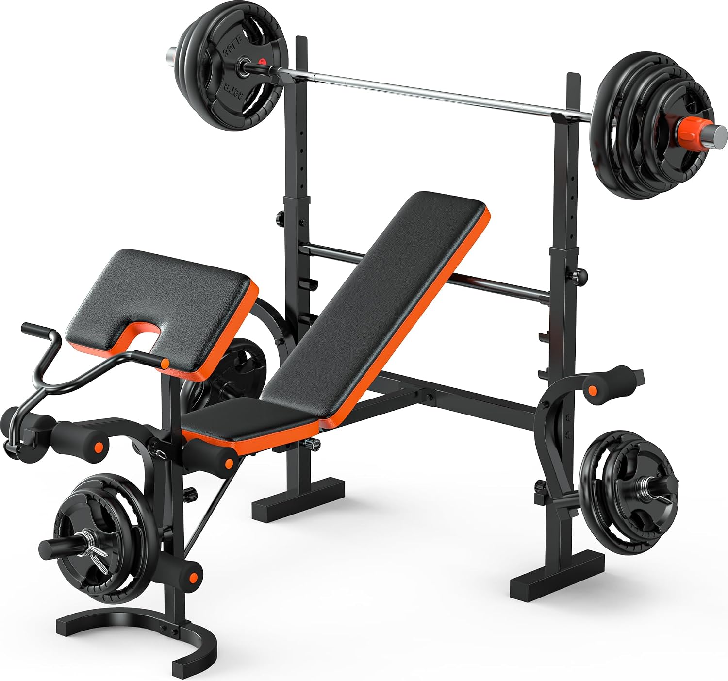 Home Gym Leg Extension - Weight Bench 770LBS with Leg Extension