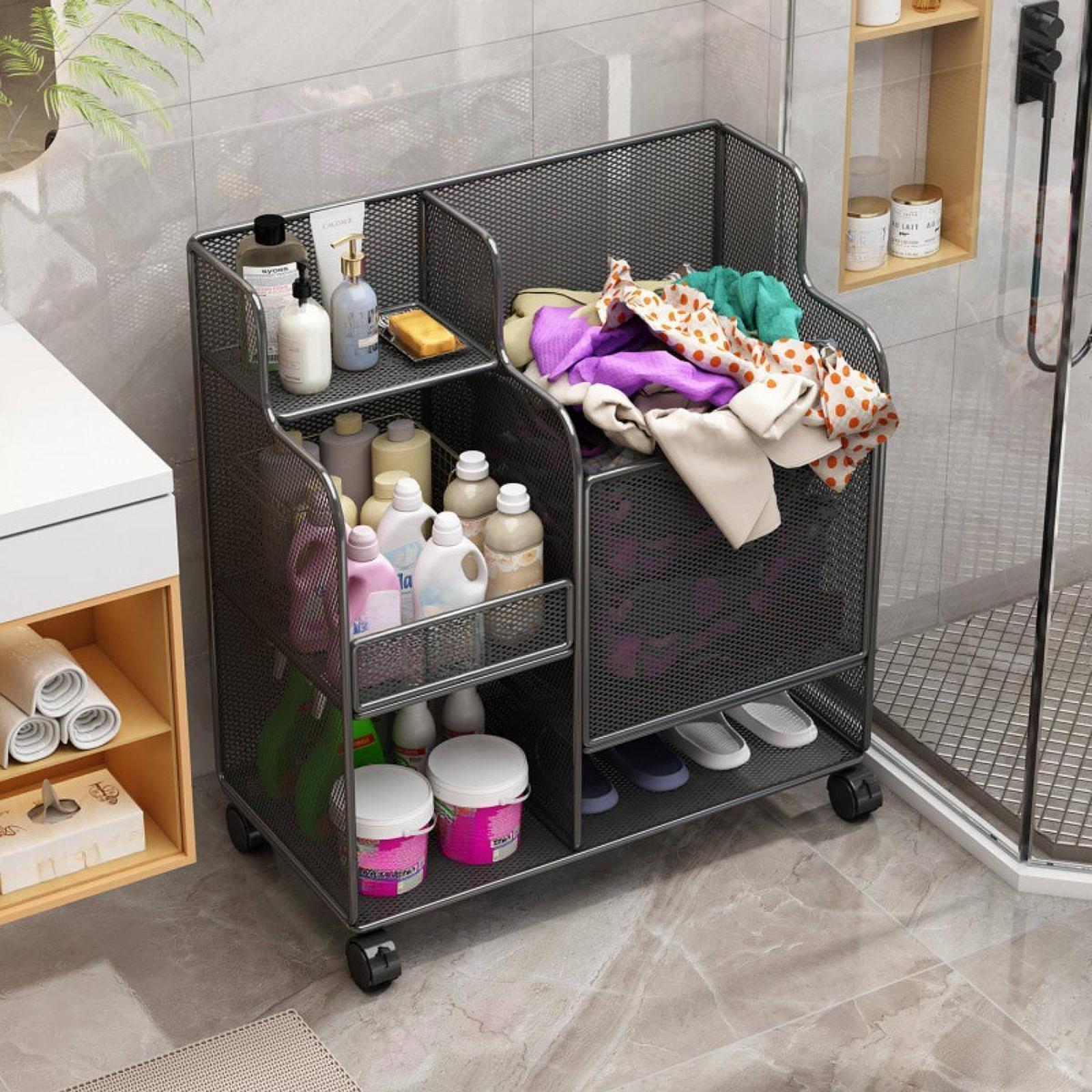 Home Gym Yoga Mat - Sports Equipment Storage Rack on Wheels