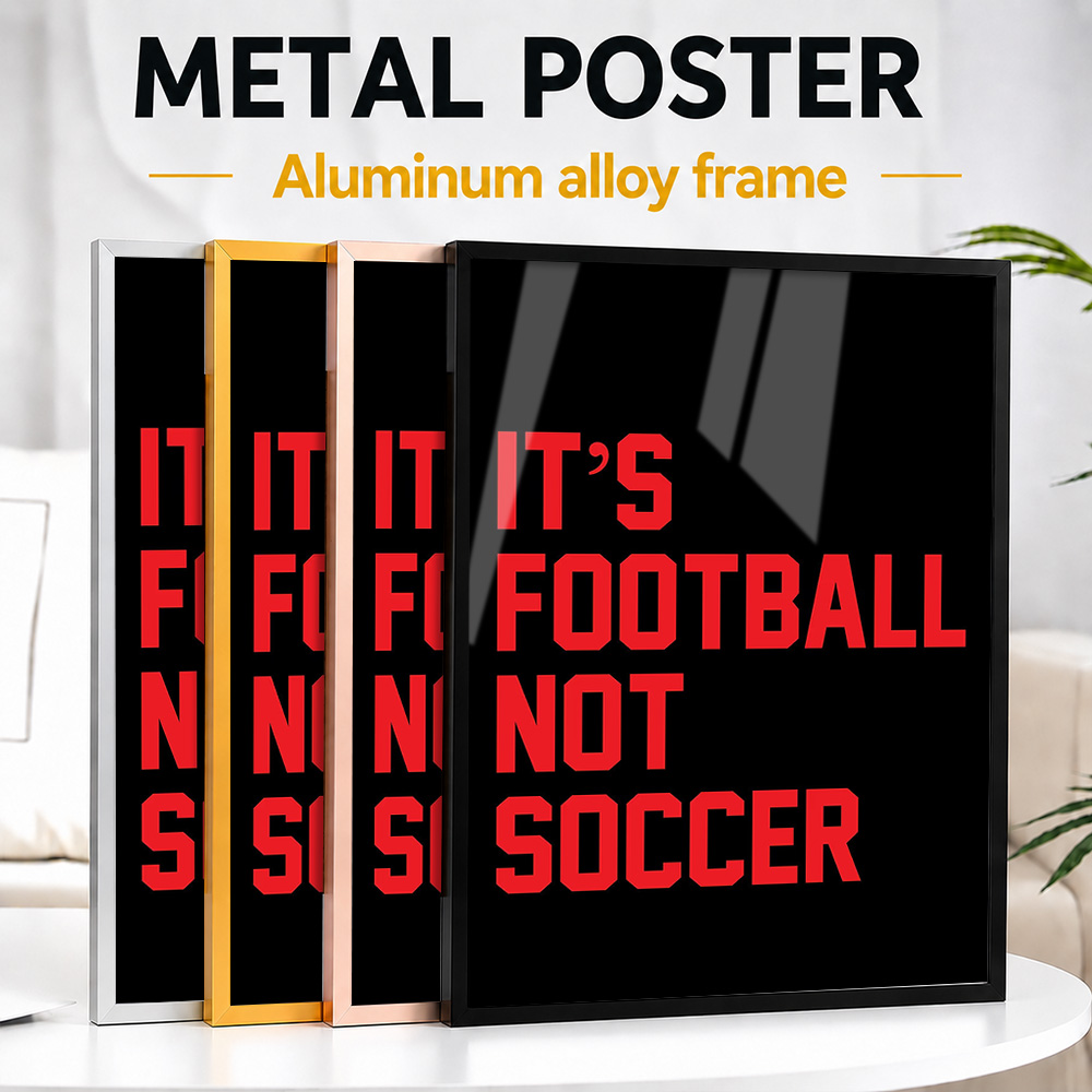 Home Gym Icon - It's Football Not Framed Aluminum Metal