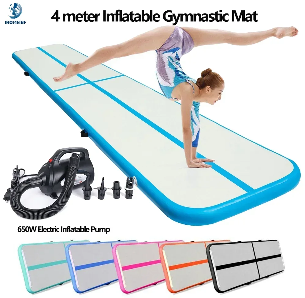 Home Gym Yoga Mat - 4 Meters Durable Inflatable Gymnastics Air