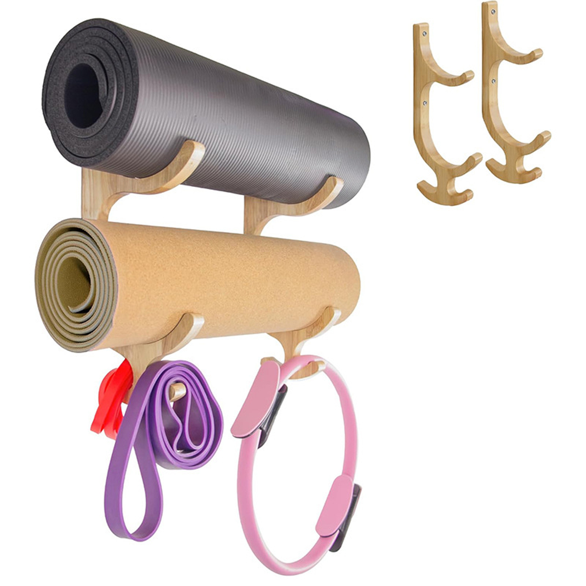 2piece Resistance Band Holder  - Home Gym Yoga Mat 评论和价格