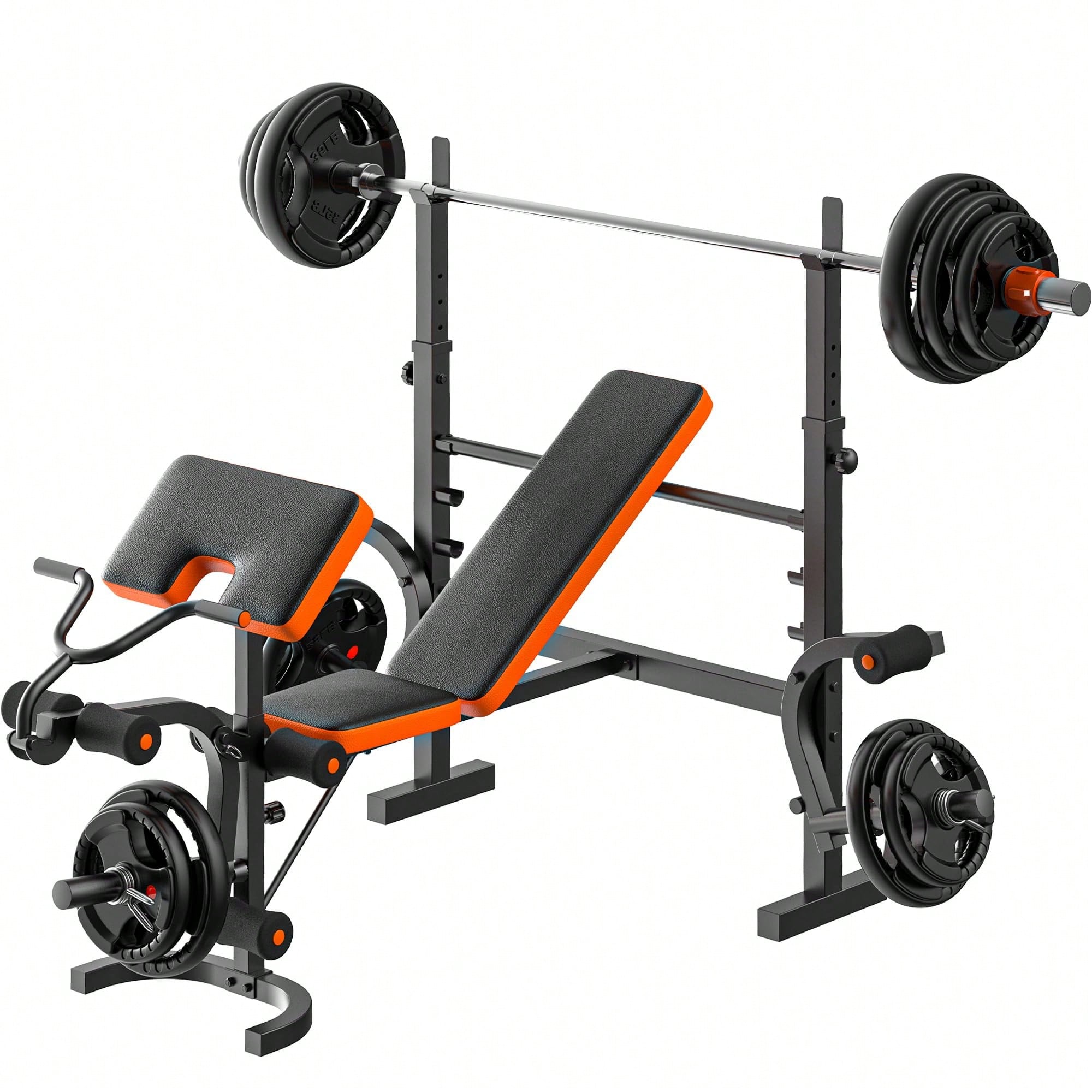 GIKPAL Weight Bench, Bench Pre - Home Gym Leg Extension 评论和价格