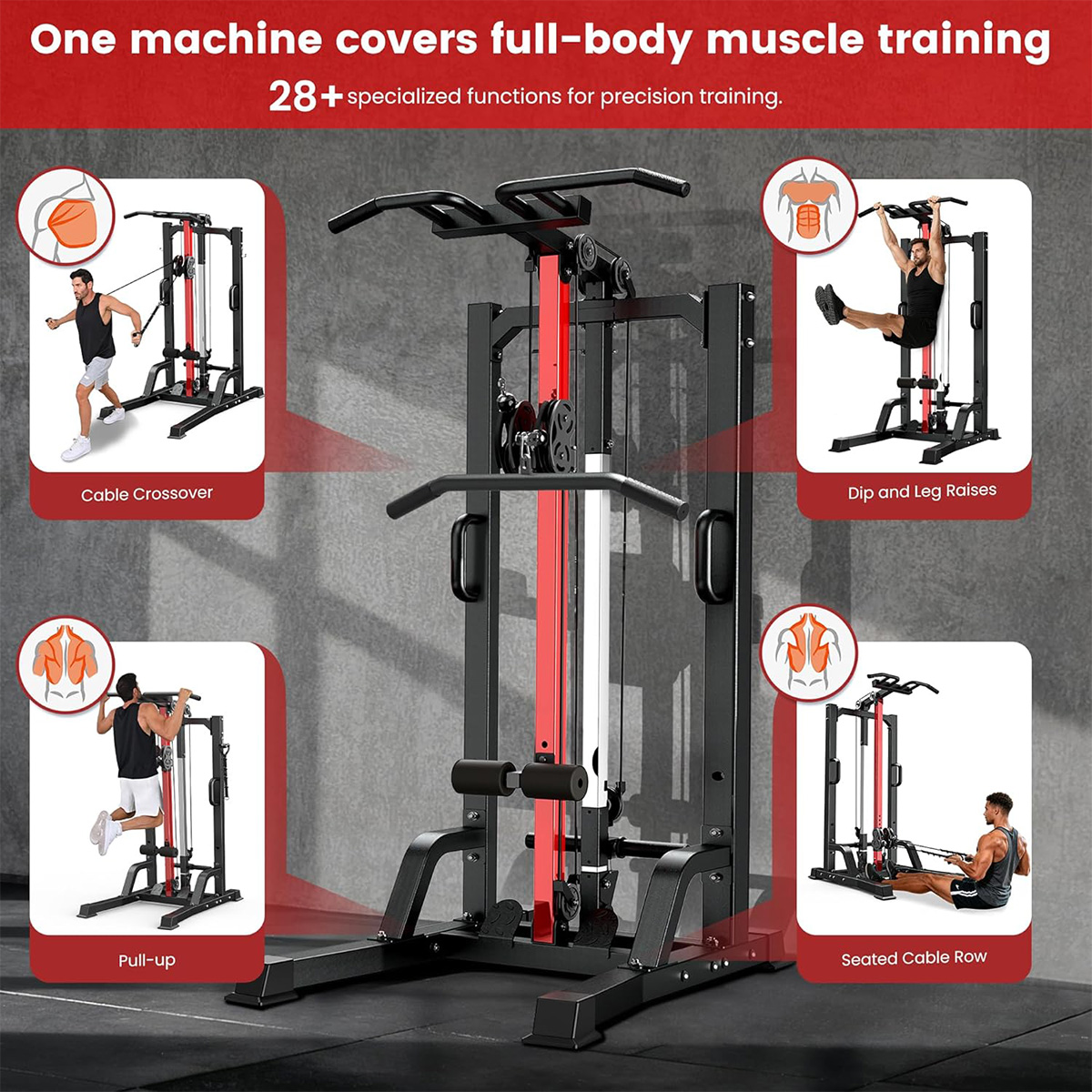 Pooboo Home Gym Machine - High - Home Gym All In One 评论和价格