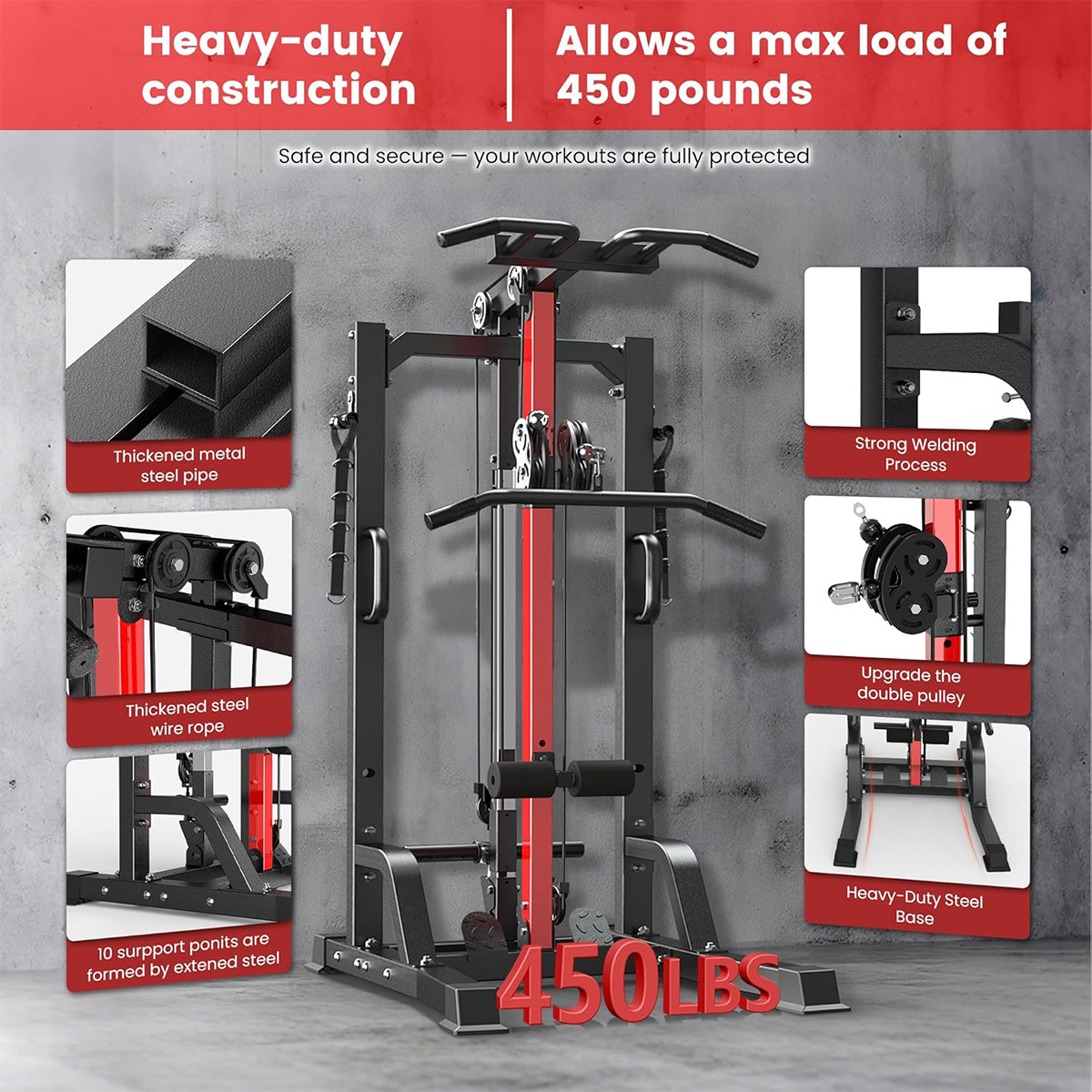 Pooboo Home Gym Machine - High - Home Gym All In One 评论和价格