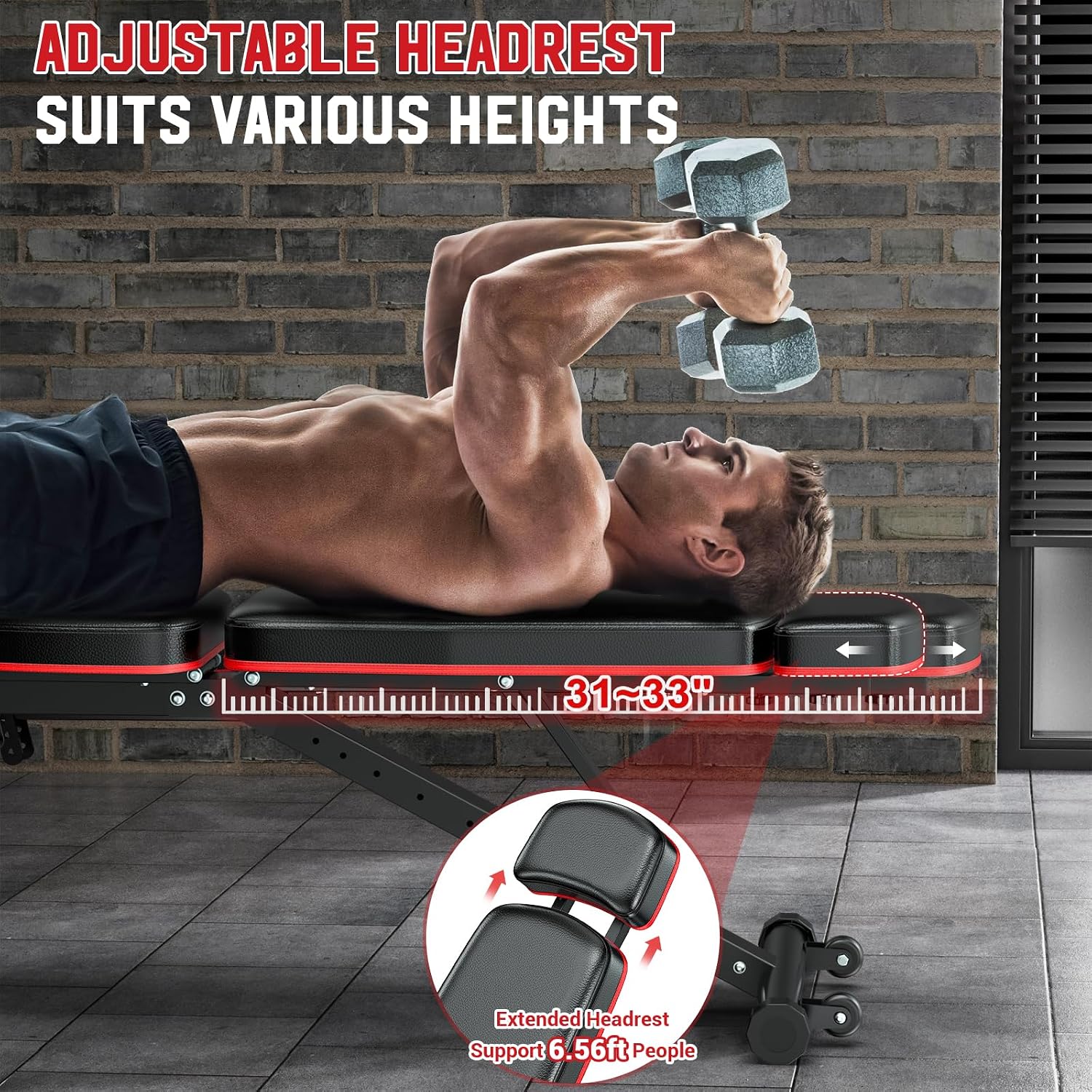 Adjustable Weight Bench with L - Home Gym Leg Extension 评论和价格