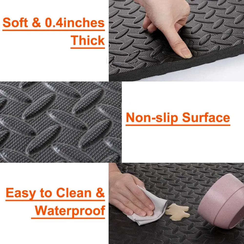 Puzzle Fitness Mat EVA Interlo - Home Gym Yoga Mat 评论和价格