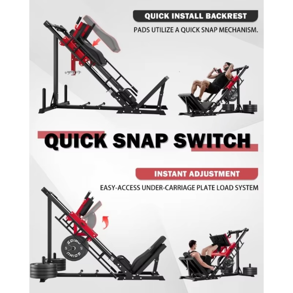 3-in-1 Leg Press Hack Squat Ma - Home Gym Quad 评论和价格