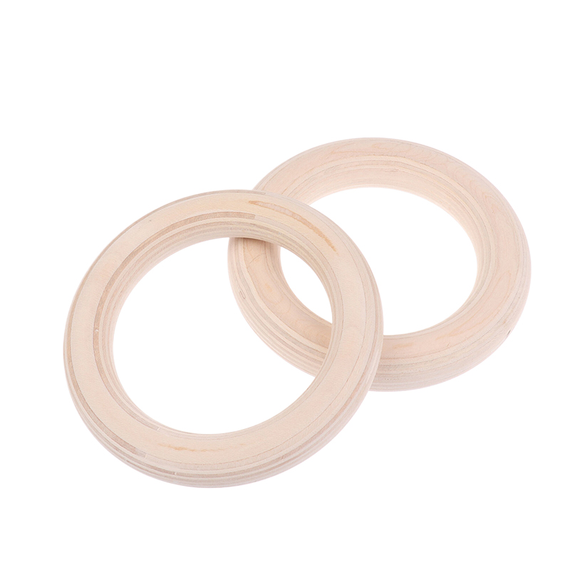 2Pcs/Pairs Portable Crossfit G - Gymnastic Rings Wooden 评论和价格