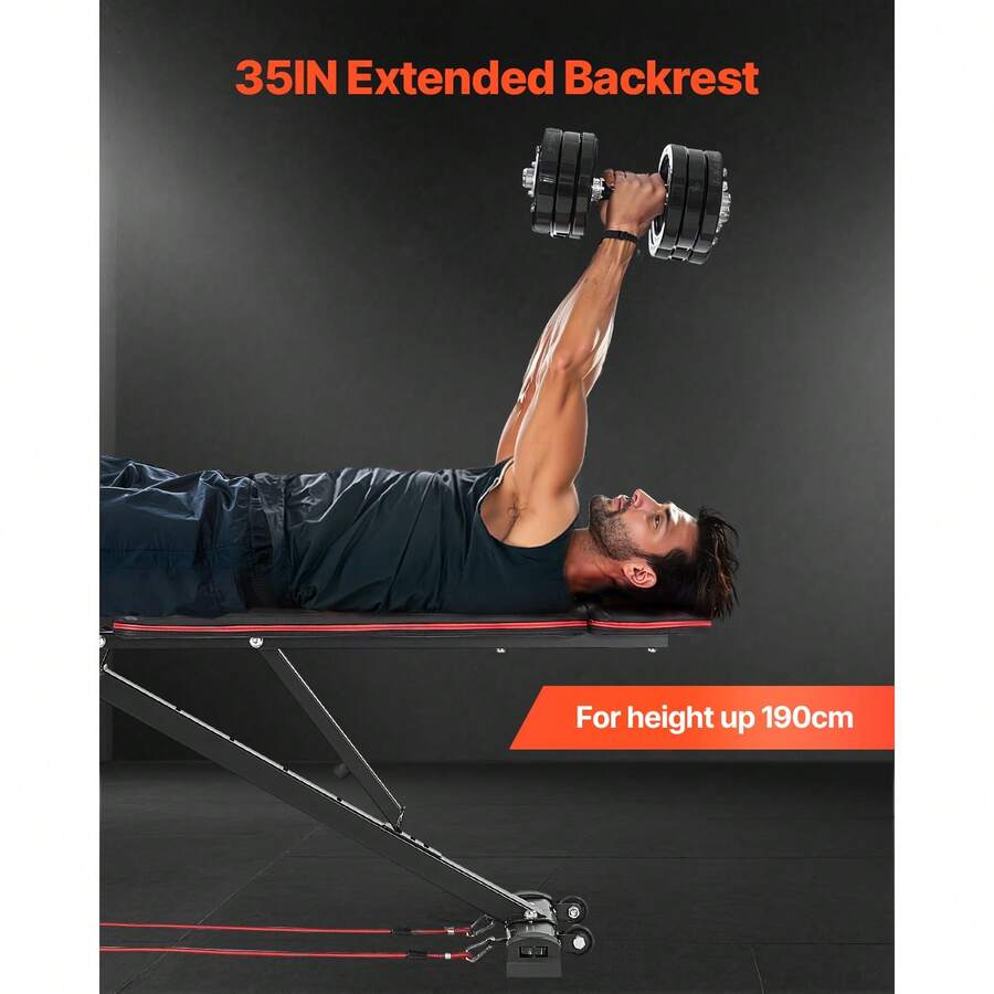 Weight Bench, 800lbs Adjustabl - Home Gym Leg Extension 评论和价格