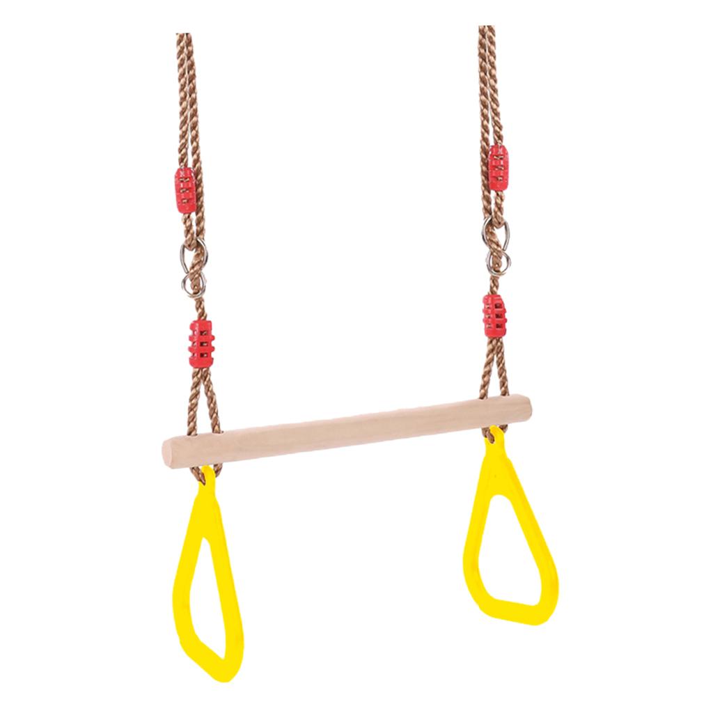 Indoor Outdoor Fun Swing Sets  - Gymnastic Rings Wooden 评论和价格