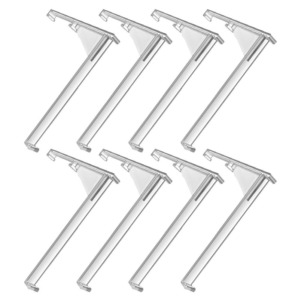 8Pcs Clear Valance Clips Plast - Vertical Leg Press 评论和价格