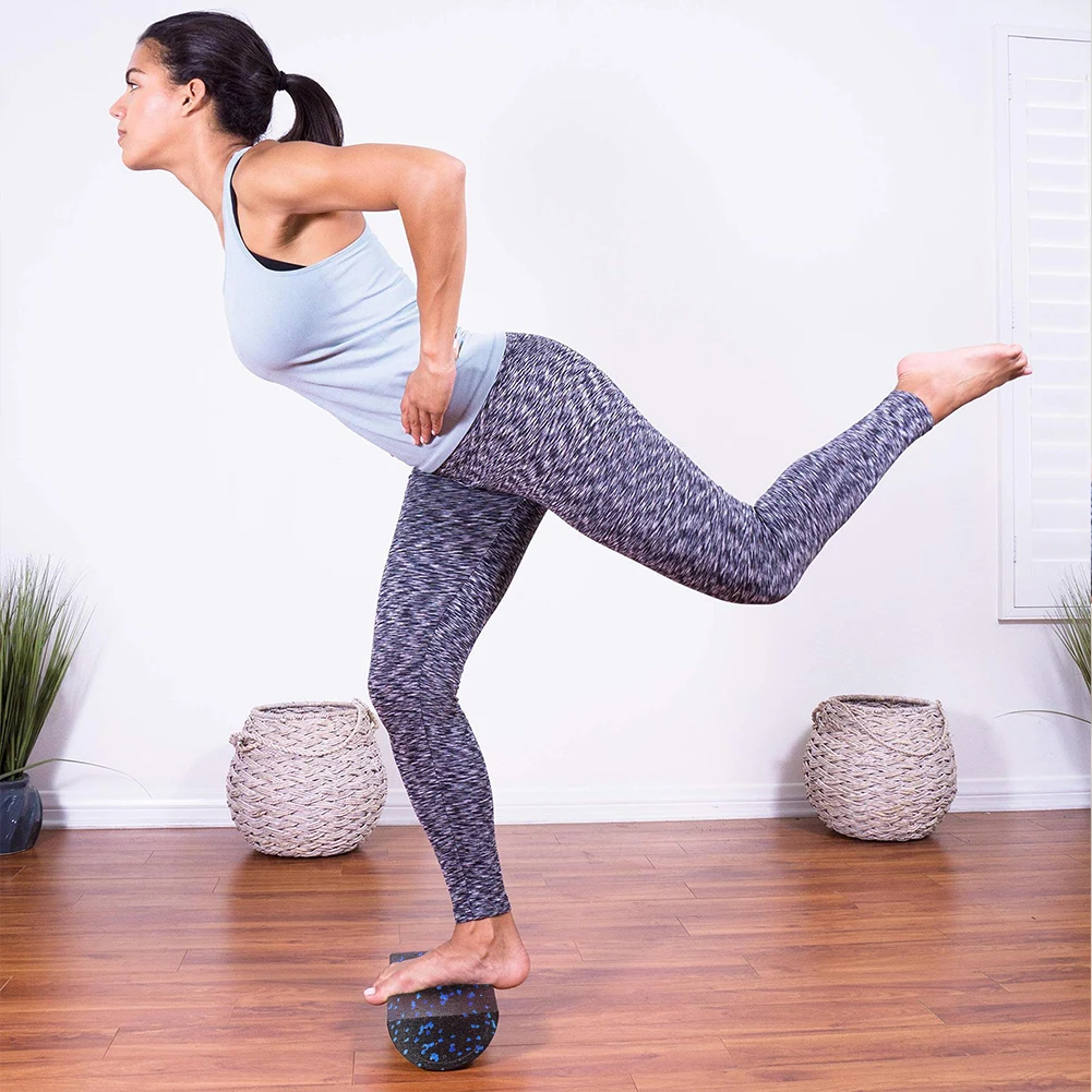 Half-Round Yoga Roller Massage - Foam Roller High Density 评论和价格
