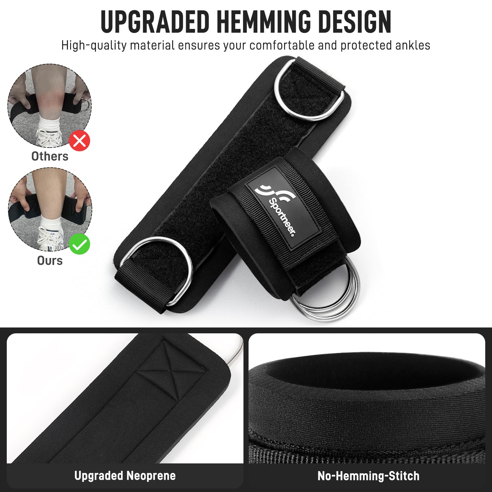 Sportneer Adjustable Ankle Str - Home Gym Leg Extension 评论和价格