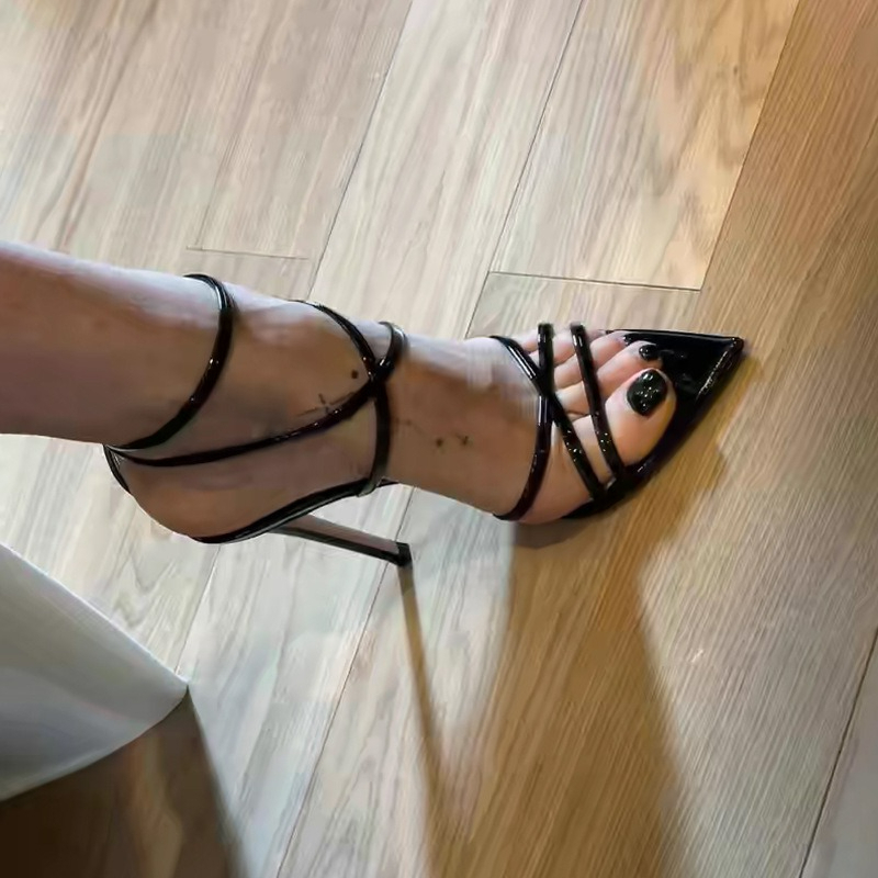 Women's Sandals Pointed Toe Hi - Ankle Strap Attachment 评论和价格