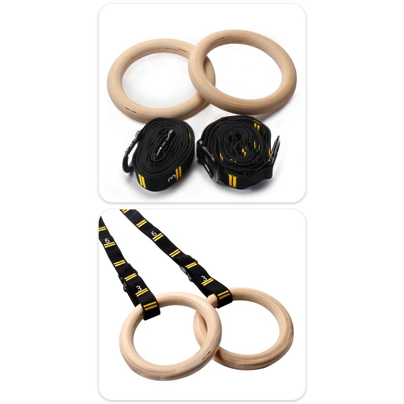 1.25 Inch Gym Rings Numbered S - Gymnastic Rings Wooden 评论和价格