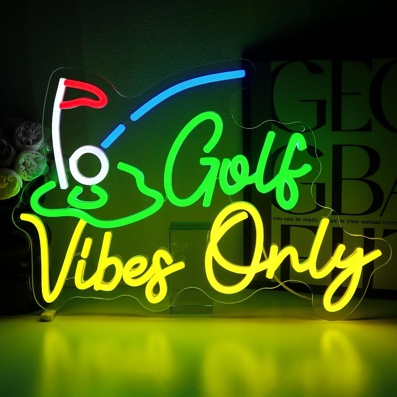 Golf Vibes Only Neon Sign – US - Home Gym Vibes 评论和价格