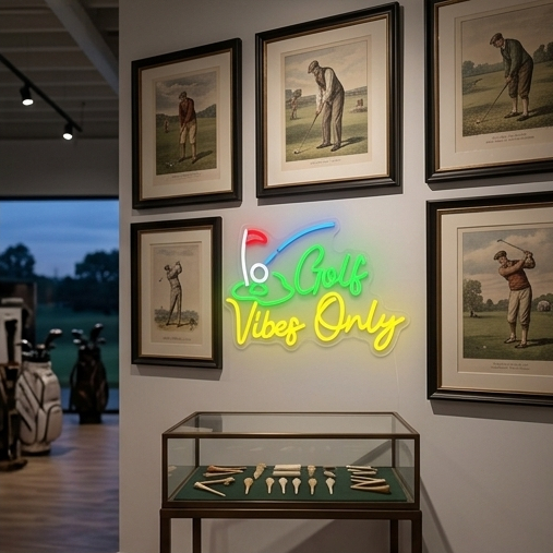 Golf Vibes Only Neon Sign – US - Home Gym Vibes 评论和价格