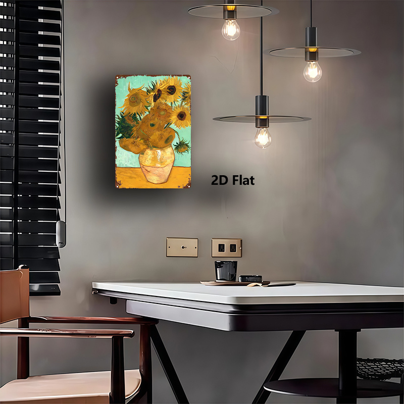 Van Gogh Sunflowers Metal Wall - Home Gym Icon 评论和价格